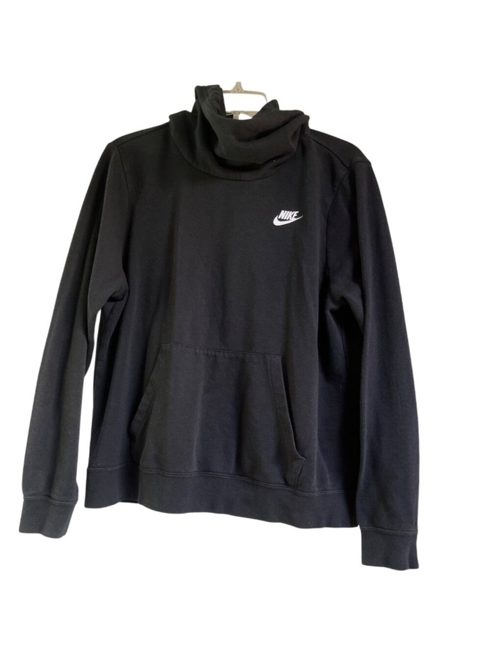 Nike Black Hoodie Sweatshirt L Cotton/Polyester Blend 50e - Picture 1 of 6